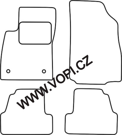 Autokoberce Opel Mokka 10/2012 - Colorfit Fun (3467)